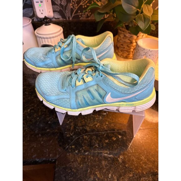 Nike Womens Dual Fusion Running Shoes Blue/Green Size 8 Breathable Mesh Lightwei - Picture 5 of 9